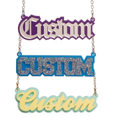 Stacked Name Necklace .